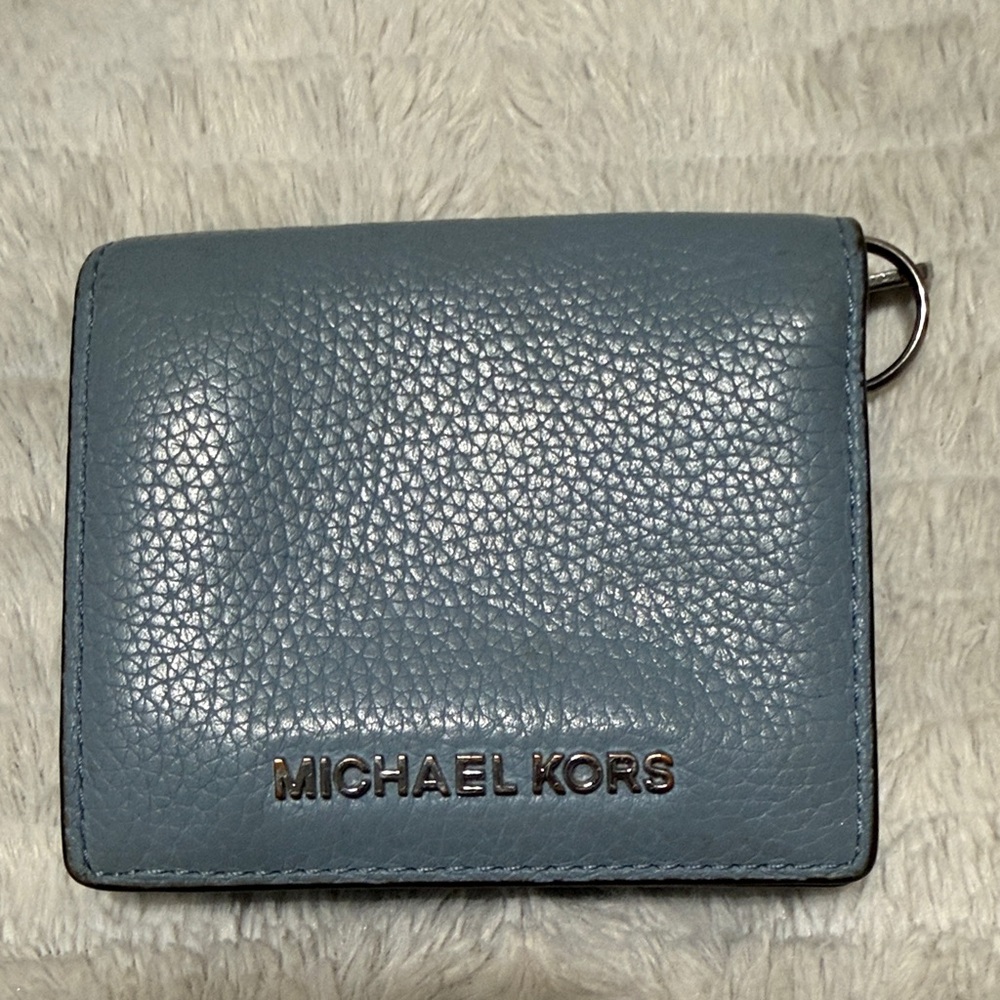 Michael Kors Slate Blue Leather Wallet